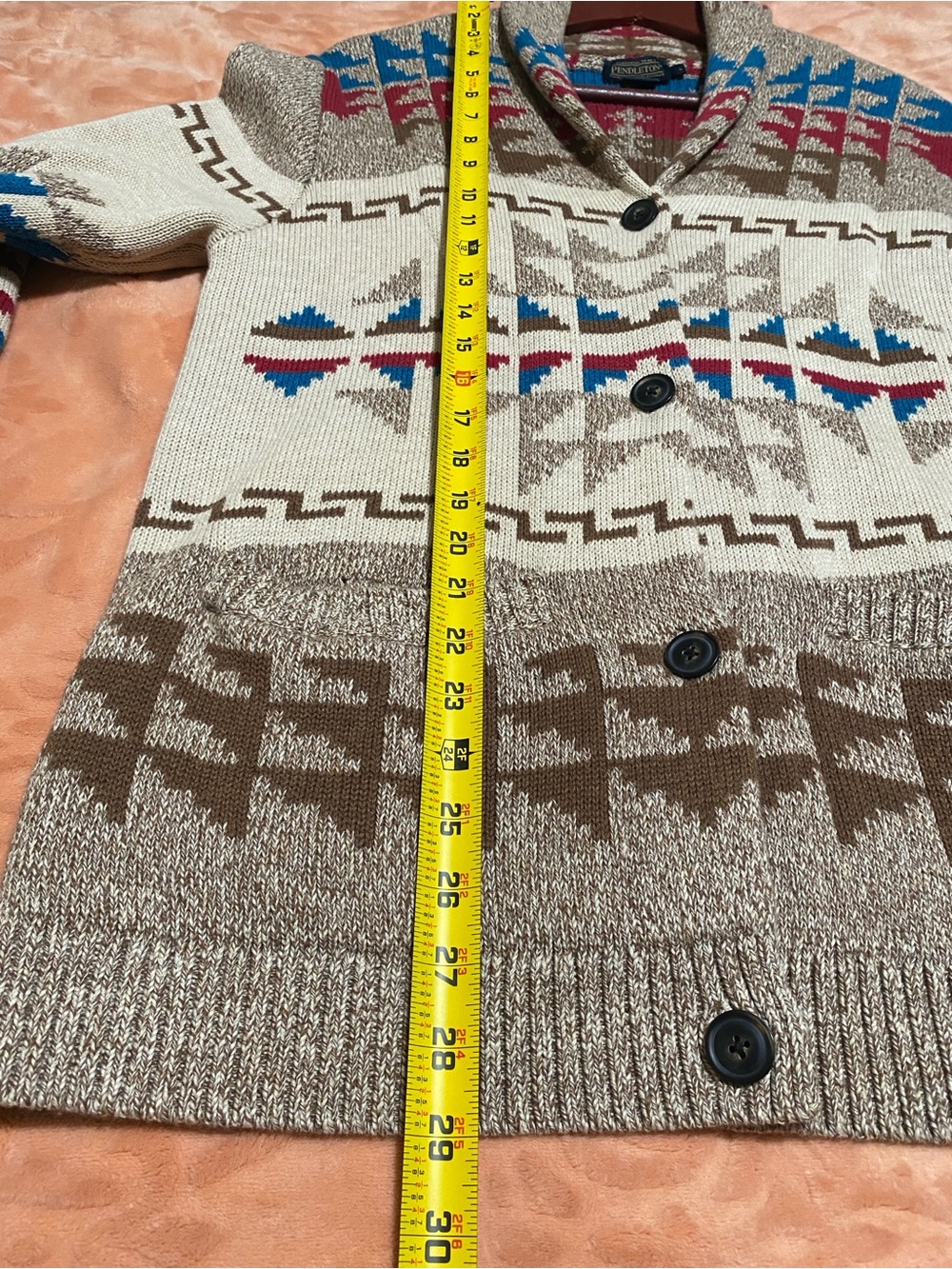 Pendleton Women’s Iconic Shawl Collar Cardigan Sweater- Size L - Picture 5 of 7